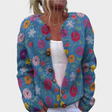 Felipa - Elegant Floral Cardigan
