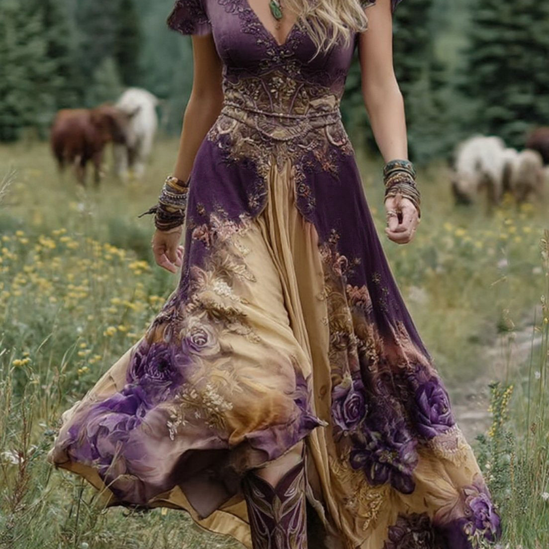 Serena - Floral Maxi Dress