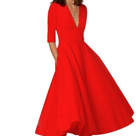Laura - Elegant Midi Dress