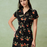 Gloria - Floral Midi Dress