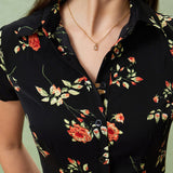 Gloria - Floral Midi Dress