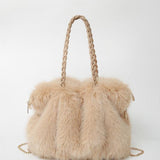 Charlotte - Versatile Plush Velvet Shoulder Tote Bag