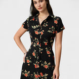 Gloria - Floral Midi Dress