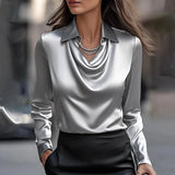 Inés - Elegant Satin Blouse