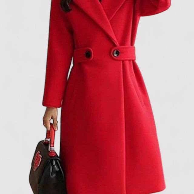 NOELLE | WOOL COAT WITH BELT