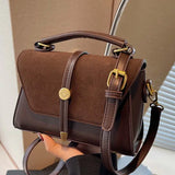 ALWINA™ - TRENDY CONTRAST STITCHING SHOULDER BAG