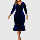 ZAAR | VELVET CHRISTMAS MIDI DRESS