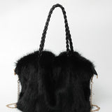 Charlotte - Versatile Plush Velvet Shoulder Tote Bag