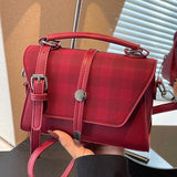 ALWINA™ - TRENDY CONTRAST STITCHING SHOULDER BAG