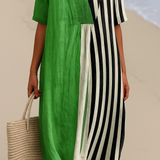 Noemí - Vestido Elegante Rayas