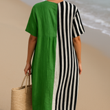 Noemí - Vestido Elegante Rayas
