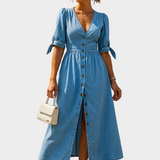Mariana - Elegant Denim Dress