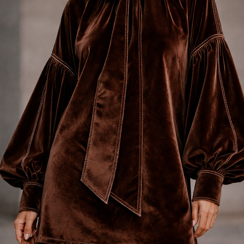 Octavia™ | Elegant Velvet Mini Dress