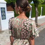 CLARANDRA | COPPER MIDI DRESS
