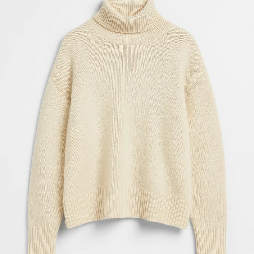 MELIORA | LOOSE-FIT ROLL-NECK KNIT SWEATER