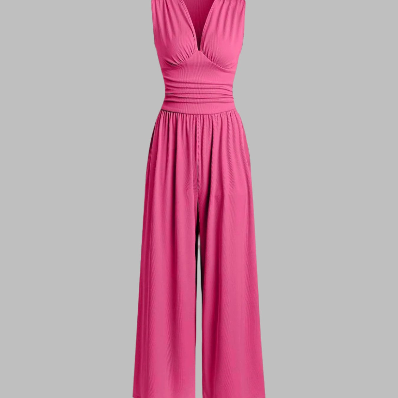 CHARITY – Chic Sleeveless Wide-Leg Jumpsuit
