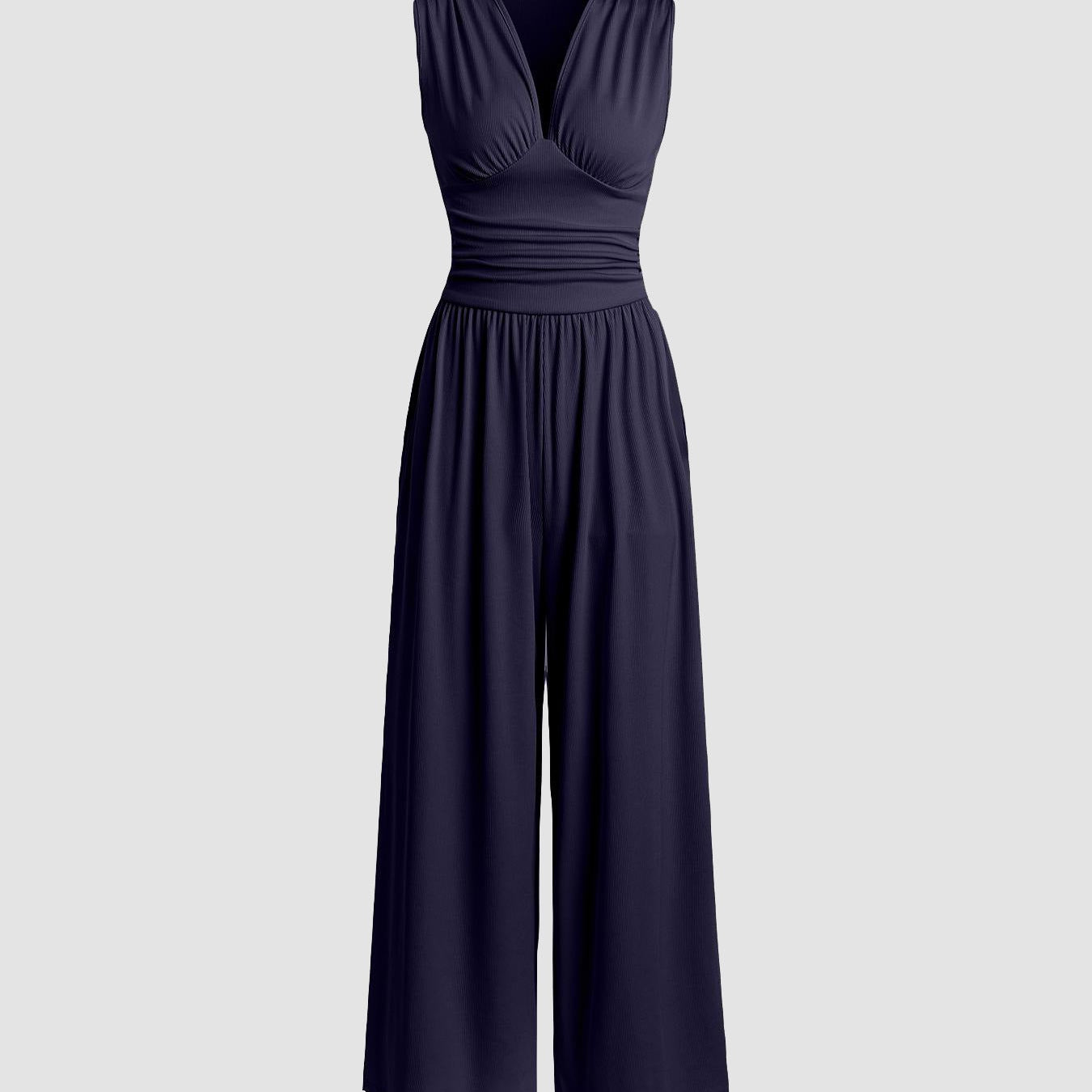 CHARITY – Chic Sleeveless Wide-Leg Jumpsuit