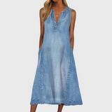 Ana - Comfortable Denim Dress