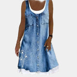 Mariana - Elegant Denim Dress