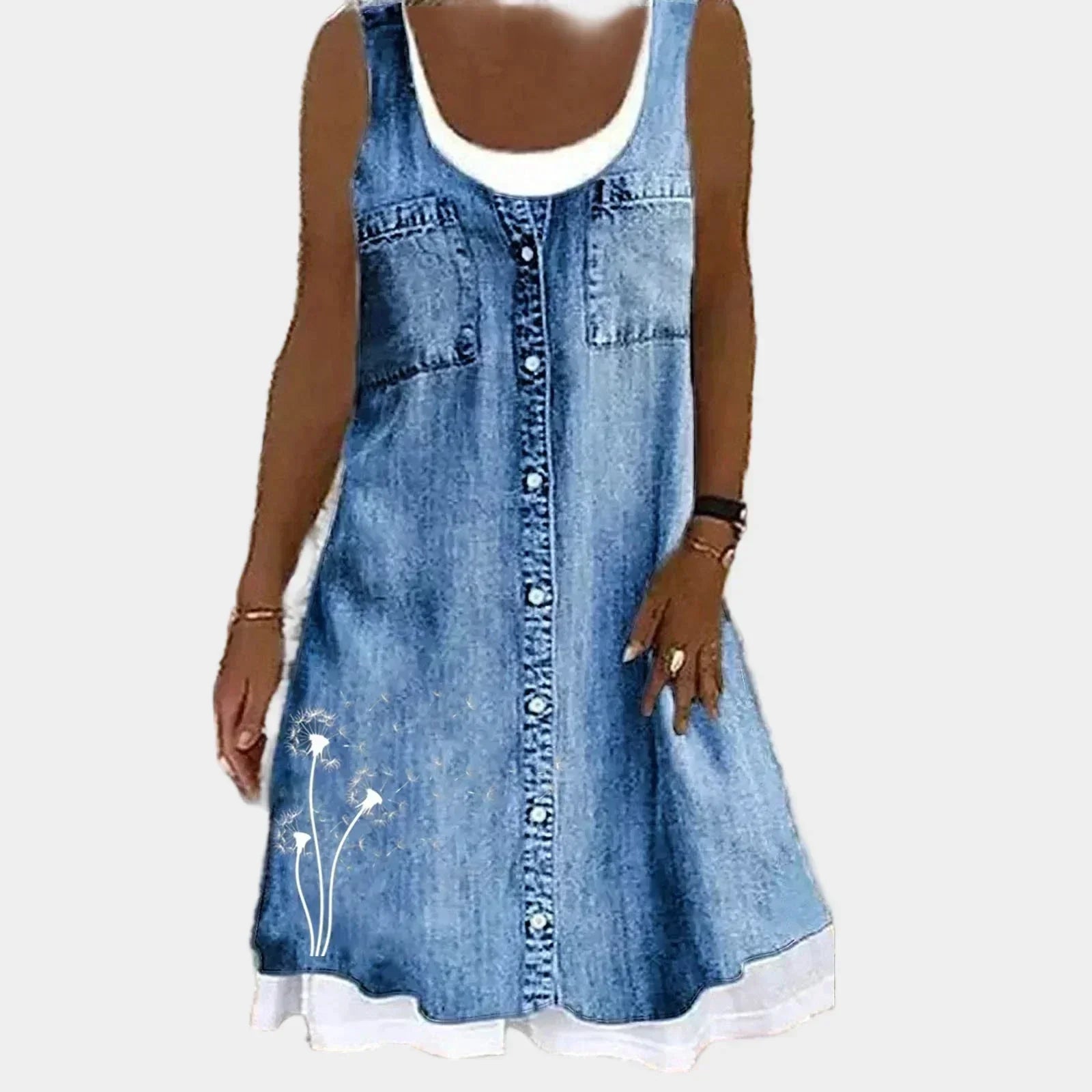 Mariana - Elegant Denim Dress