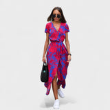 Pink Lily - Elegant Bohemian Dress
