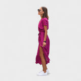 Pink Lily - Elegant Bohemian Dress