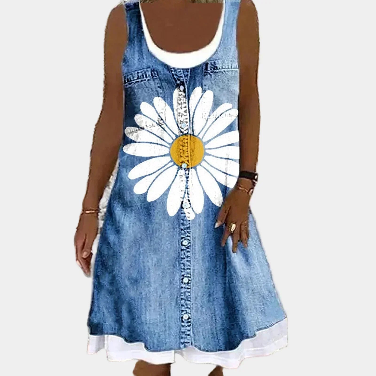 Mariana - Elegant Denim Dress