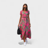 Pink Lily - Elegant Bohemian Dress