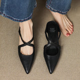 Aluna Genuine Leather Mules