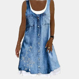 Mariana - Elegant Denim Dress