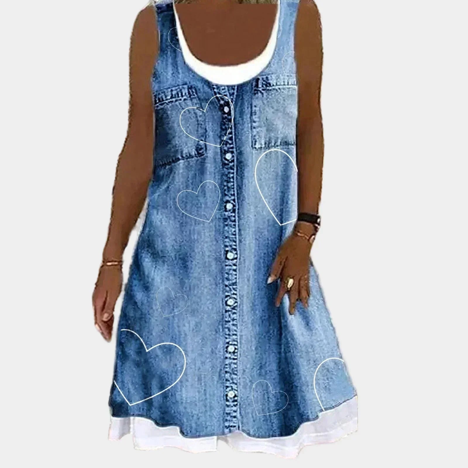 Mariana - Elegant Denim Dress