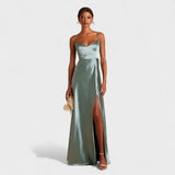 Lucía - Long Satin Dress