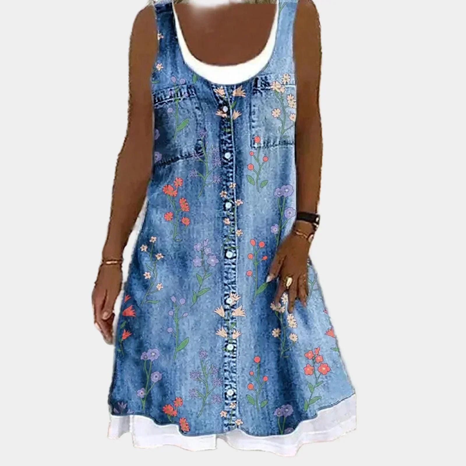 Mariana - Elegant Denim Dress