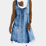Mariana - Elegant Denim Dress