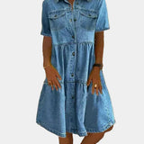 Mariana - Bohemian Denim Dress
