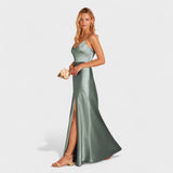 Lucía - Long Satin Dress