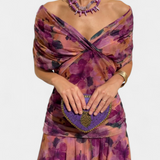 Florendra | Long Floral V Neck Dress