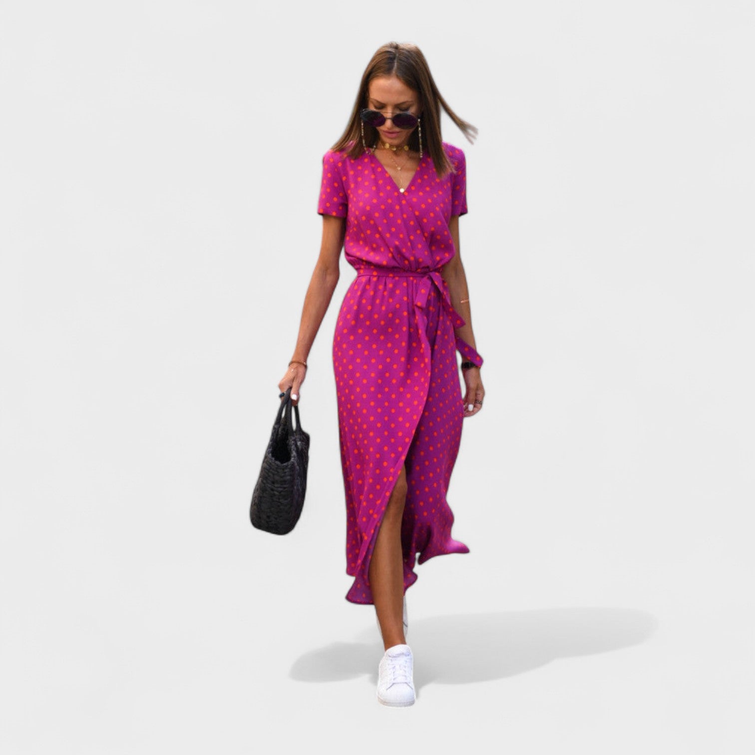 Pink Lily - Elegant Bohemian Dress