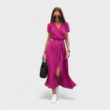Pink Lily - Elegant Bohemian Dress
