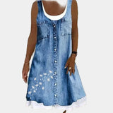 Mariana - Elegant Denim Dress