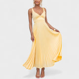 Abia - Pleated Maxi Dress