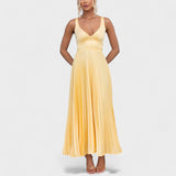 Abia - Pleated Maxi Dress