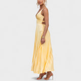 Abia - Pleated Maxi Dress