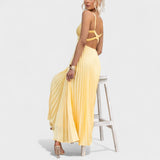 Abia - Pleated Maxi Dress