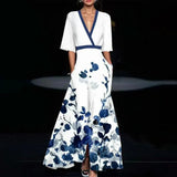 SOPHIA | ELEGANT EVENING DRESS WITH FLORAL PATTERN