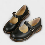 Women's Classic Mary Jane Shoes with Buckle Strap