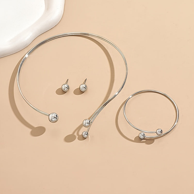 MODERN GEOMETRIC JEWELRY SET