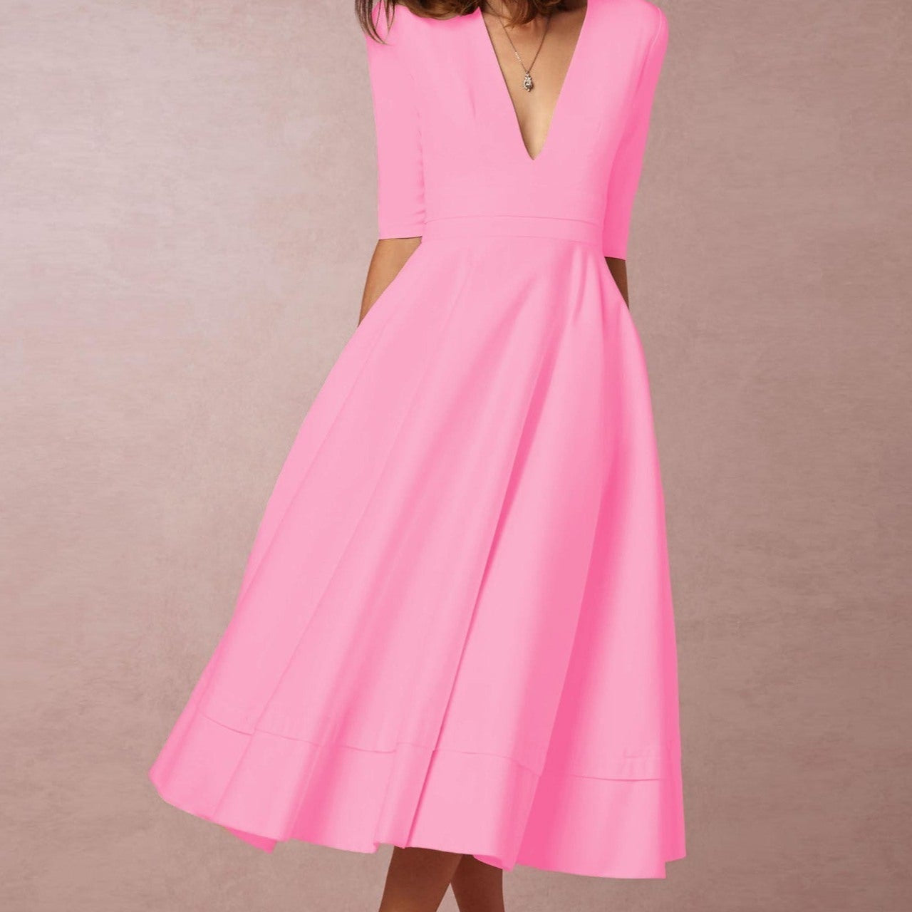 Laura - Elegant Midi Dress
