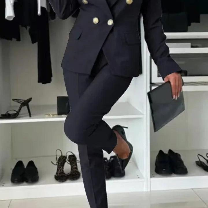 ELENORE | DOUBLE-BREASTED BLAZER SUIT