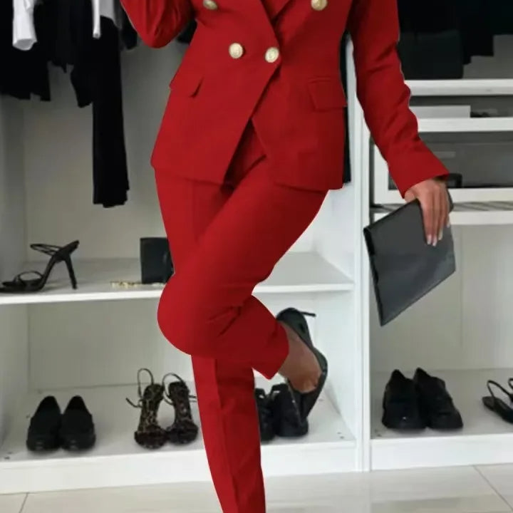 ELENORE | DOUBLE-BREASTED BLAZER SUIT